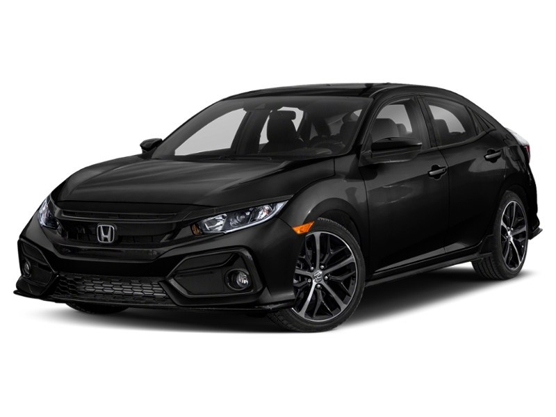 2020 Honda Civic Hatchback Sport CVT Crystal Black Pearl  Shot 16