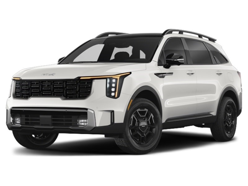 2025 Kia Sorento X-Pro AWD w/Olive Brown Interior Glacial White Pearl  Shot 1