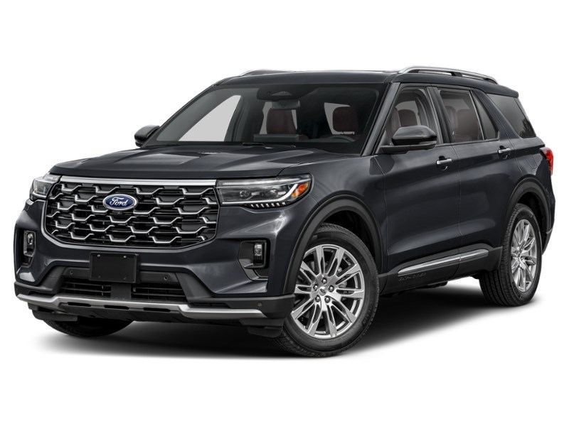 2027 Ford Explorer Platinum 4WD Agate Black Metallic  Shot 1