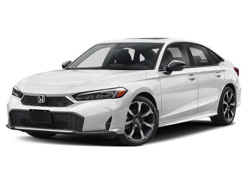 2026 Honda Civic Sedan Hybrid Sport Touring eCVT Platinum White Pearl  Shot 4