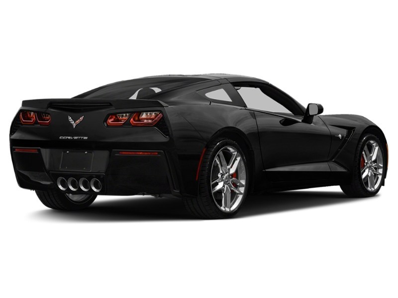 2016 Chevrolet Corvette 2dr Stingray Z51 Cpe w/1LT Black  Shot 2