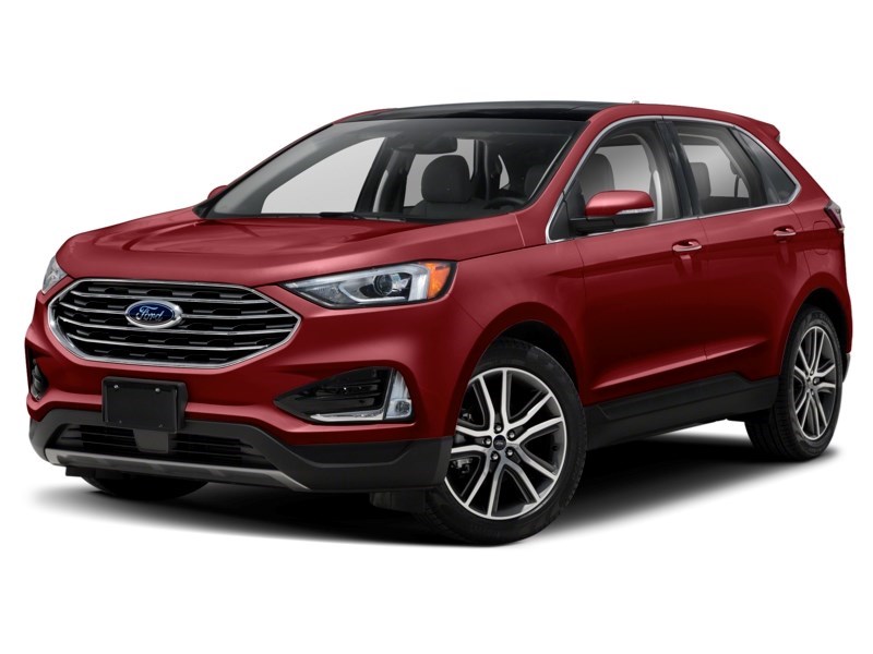 2019 Ford Edge Titanium AWD Ruby Red Metallic Tinted Clearcoat  Shot 37