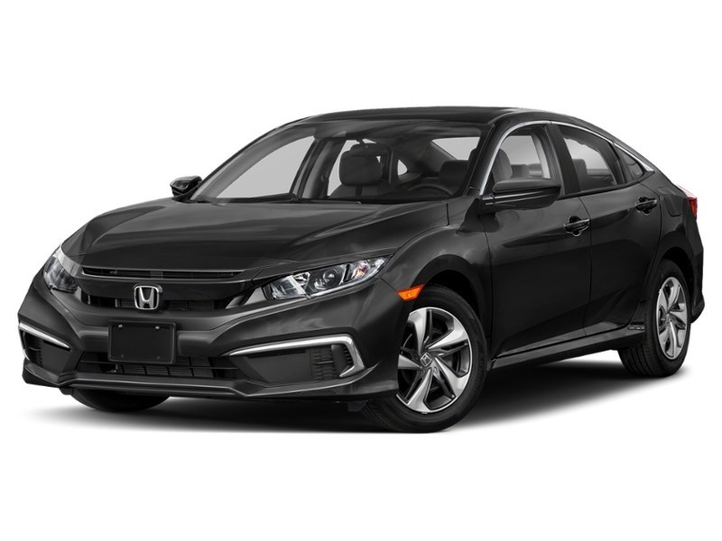 2020 Honda Civic Sedan LX CVT Crystal Black Pearl  Shot 8