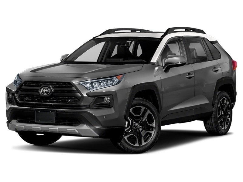2019 Toyota RAV4 AWD Trail Magnetic Grey Metallic w/White Roof  Shot 34