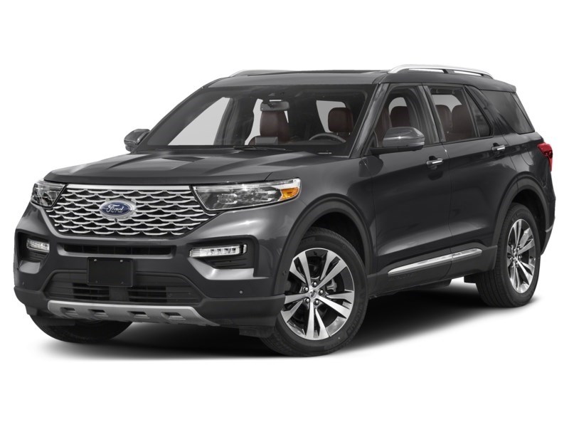2021 Ford Explorer Platinum 4WD Agate Black Metallic  Shot 4