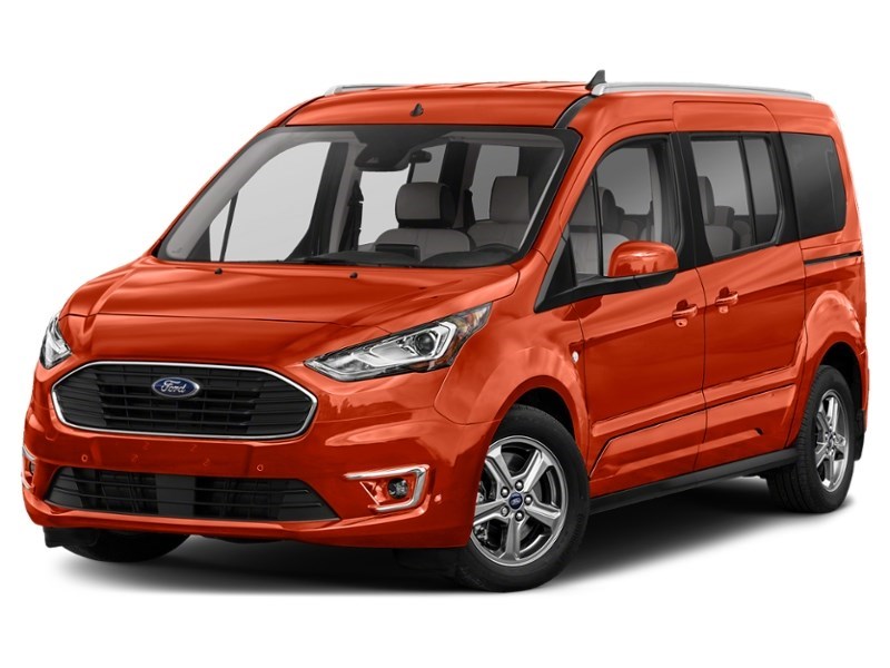 2022 Ford Transit Connect Titanium w/Dual Sliding Doors Sedona Orange Metallic  Shot 4