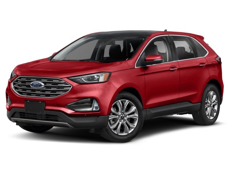 2022 Ford Edge Titanium AWD Rapid Red Metallic Tinted Clearcoat  Shot 25