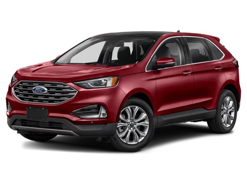 2022 Ford Edge Titanium AWD Rapid Red Metallic Tinted Clearcoat  Shot 25