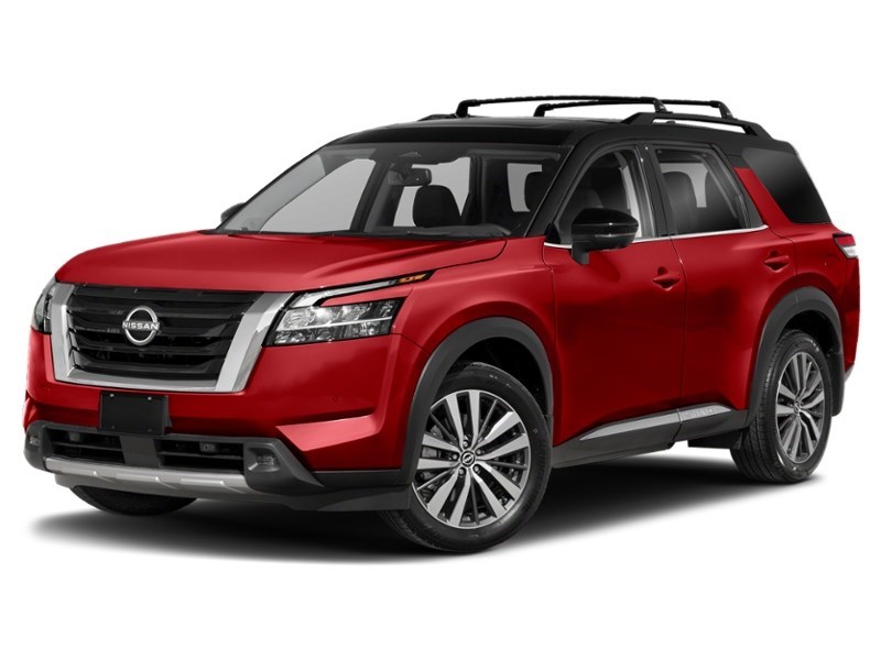 2022 Nissan Pathfinder Platinum 4WD Scarlet Ember Tintcoat/Super Black  Shot 16
