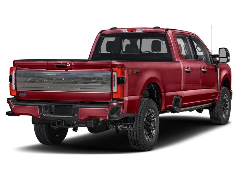 2024 Ford Super Duty F-350 DRW Platinum 4WD Crew Cab 8' Box Rapid Red Metallic Tinted Clearcoat  Shot 8