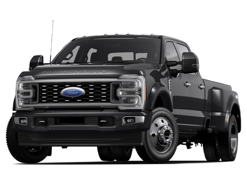 2024 Ford Super Duty F-450 DRW Platinum 4WD Crew Cab 8' Box Agate Black Metallic  Shot 1